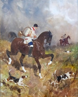 (Albi)_Musée_Toulouse-Lautrec_-_Cavalier_de_chasse_à_courre_-_René_Princeteau_1892